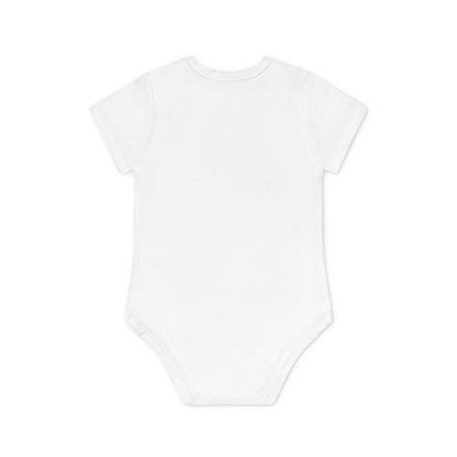 Baby Organic Bodysuit — Minimal White Short Sleeve Infant Onesie