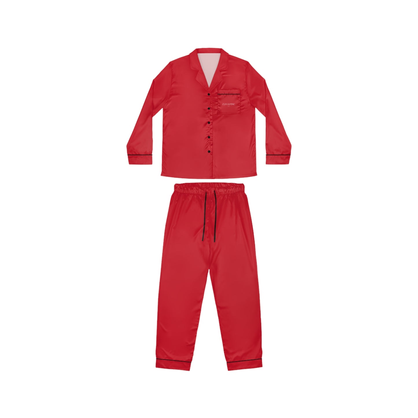 Red Satin Pajama Set — Sogni D’or