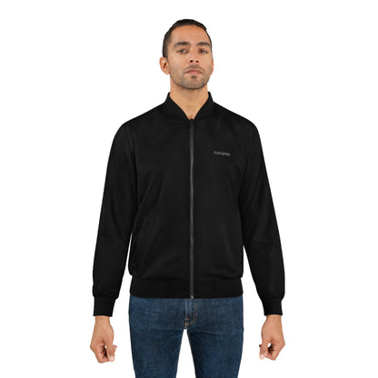 Men's Black Bomber Jacket Zavanne