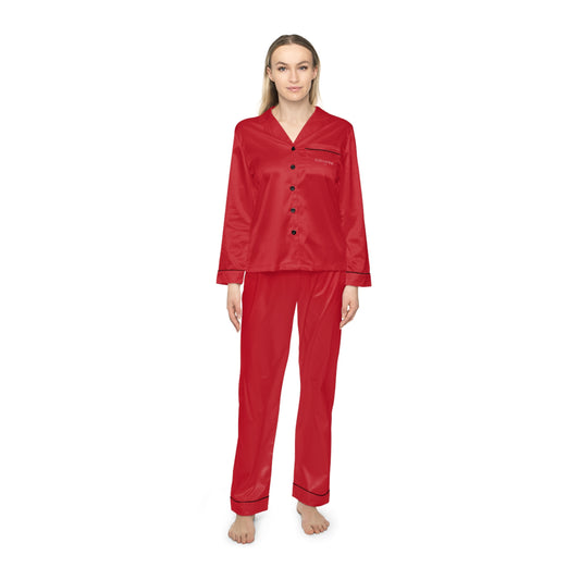 Red Satin Pajama Set — Sogni D’or