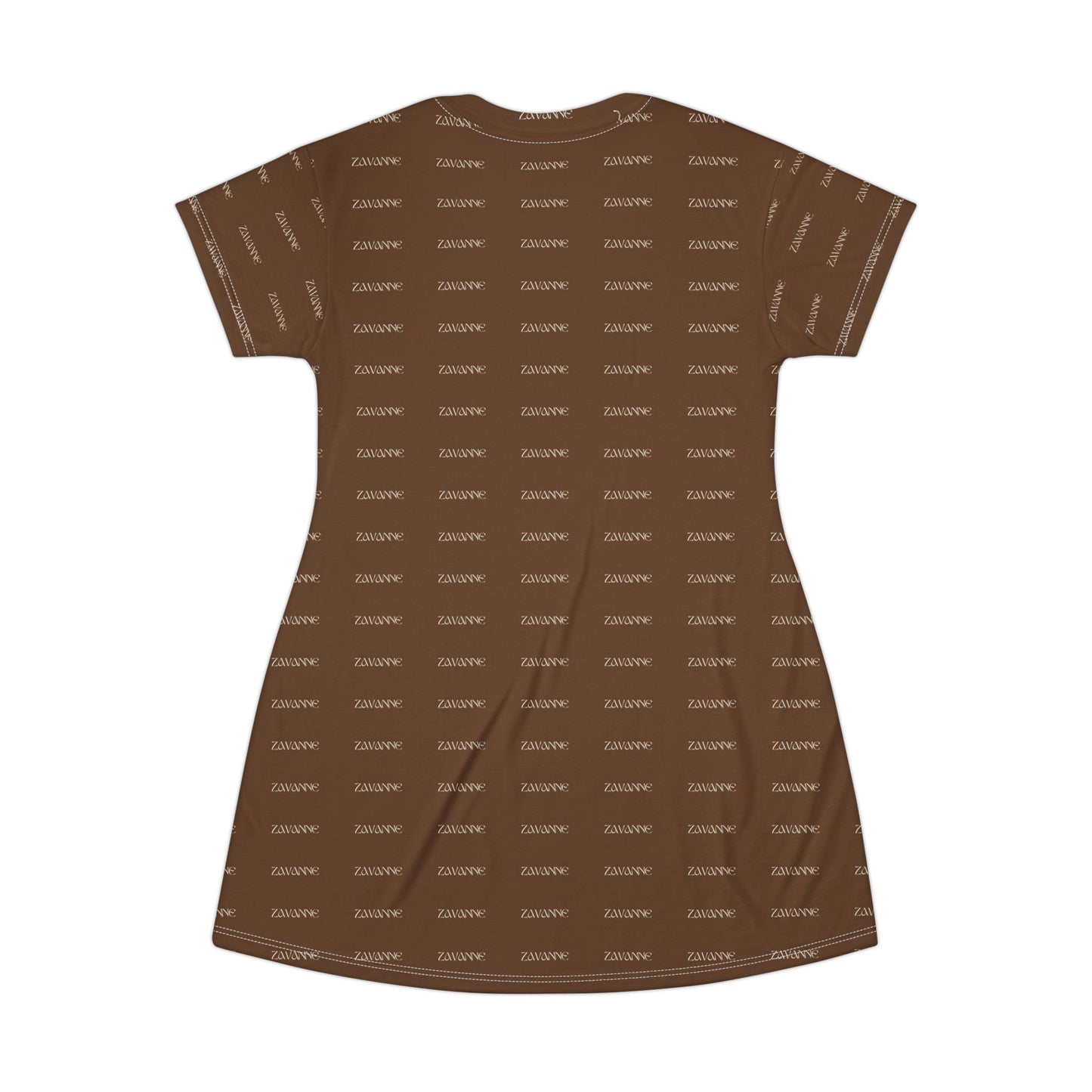 Vestido chocolate midi ZAVANNE (micrologo)